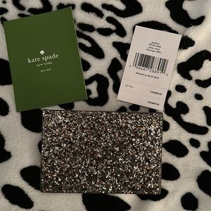 NWT Kate Spade Sparkle Card Holder